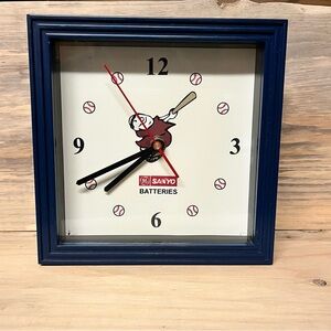 San Diego Padres Swinging Monk Sanyo Batteries Clock